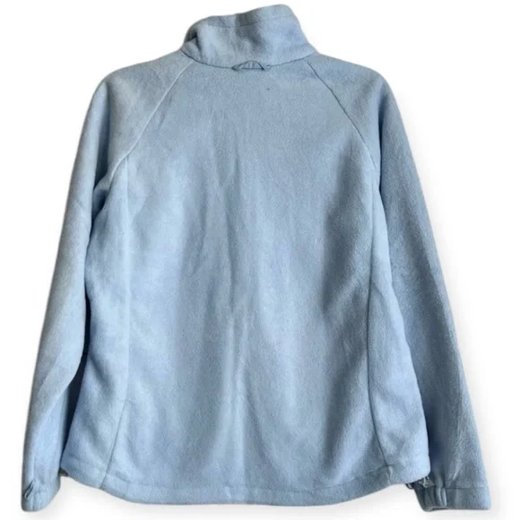 Columbia women’s Full Zip Fleece Jacket in Light Blue - SZ: Medium - Picture 2 of 8